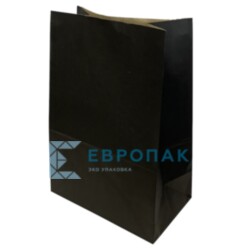 Пакет без ручек крафтовый 260x150x380 мм 80 г/м2 BLACK (4834)